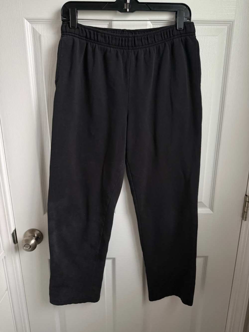 Karen Scott Petite Black Elastic-Waist Sweatpants